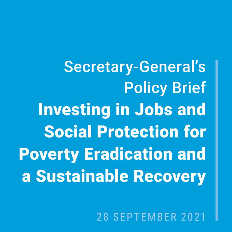 Secretary-General Policy Brief on Jobs and Social Protection 