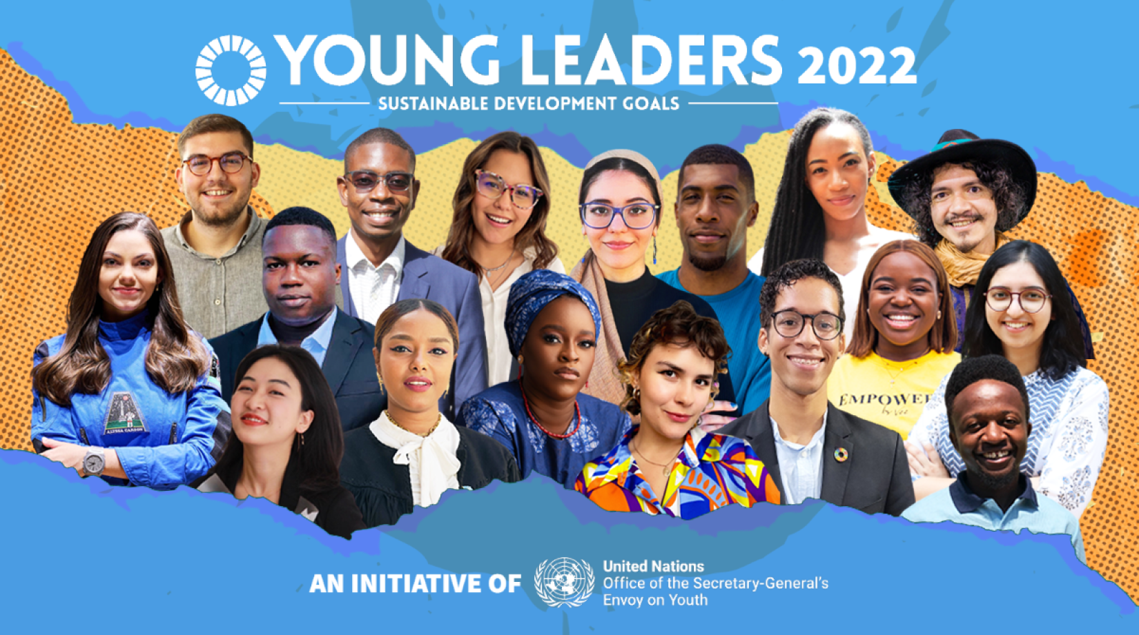 Photo collage of the Young Leaders for the SDGs 2022
