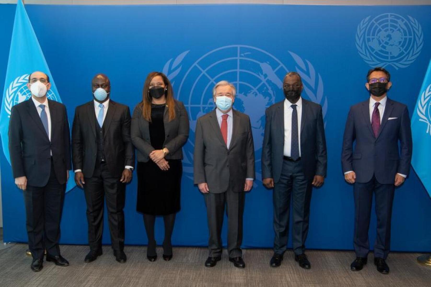 Secretary-General António Guterres (centre right) meets with the Bureau of Special Committee on Decolonization (C-24 Bureau), 2022Secretary-General António Guterres (centre right) meets with the Bureau of Special Committee on Decolonization (C-24 Bureau), 2022