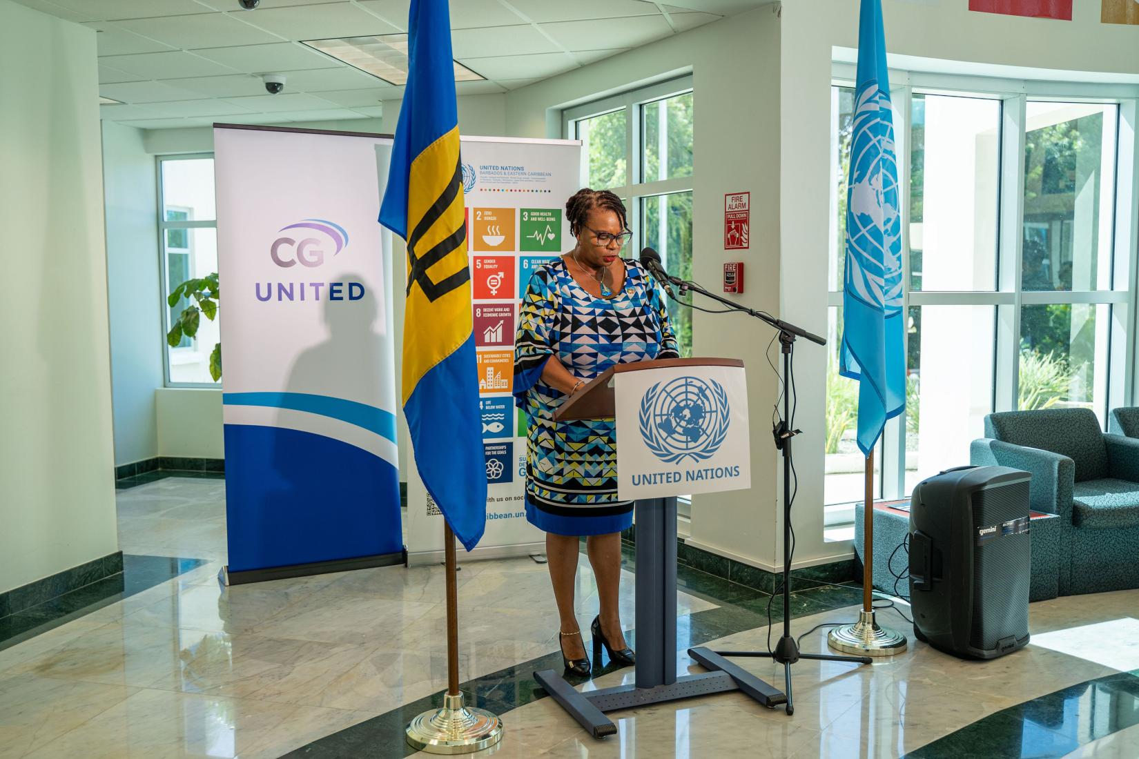 UN And Private Sector Launch Barbados First SDG Branded Bus United   TMC05616 