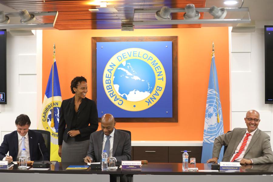 UNRC and CDB President Signing the Letter of Intent 