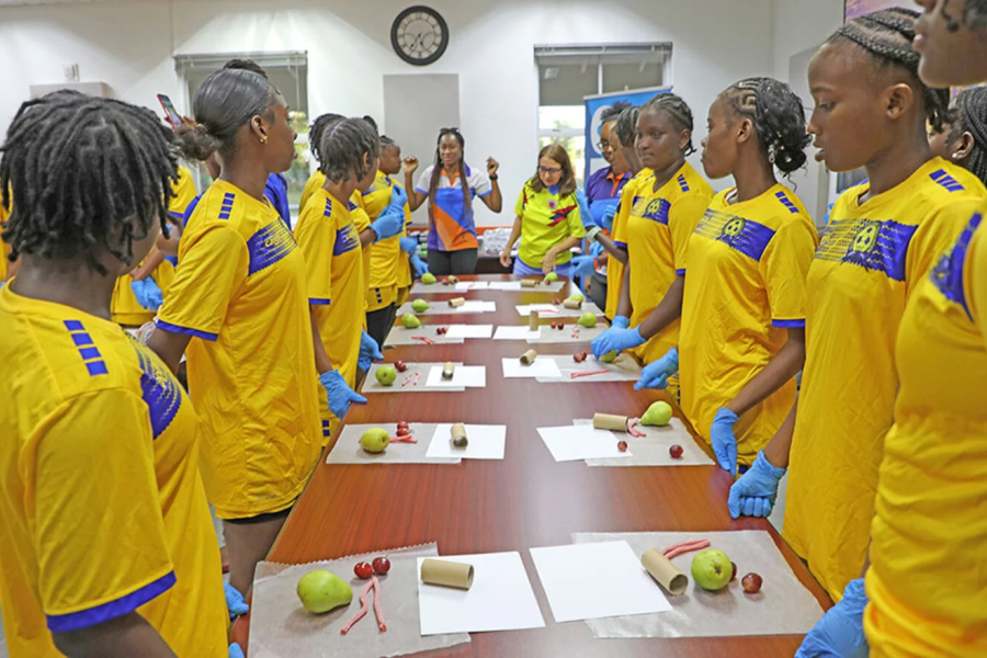 PAHO engages with youth footballers | United Nations in Barbados and ...