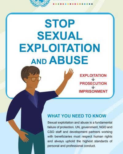 Booklet cover for the Prevention of Sexual Exploitation and Abuse Booklet