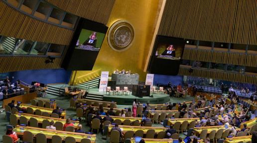 The high-level political forum on sustainable development convened under the auspices of the Economic and Social Council (ECOSOC) began its work with a plenary meeting in the General Assembly hall.